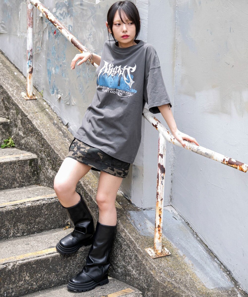 WEGO 【ユニセックス着用ITEM/SMLサイズ展開】ヴィンテージライクグラフィックT（SS） 