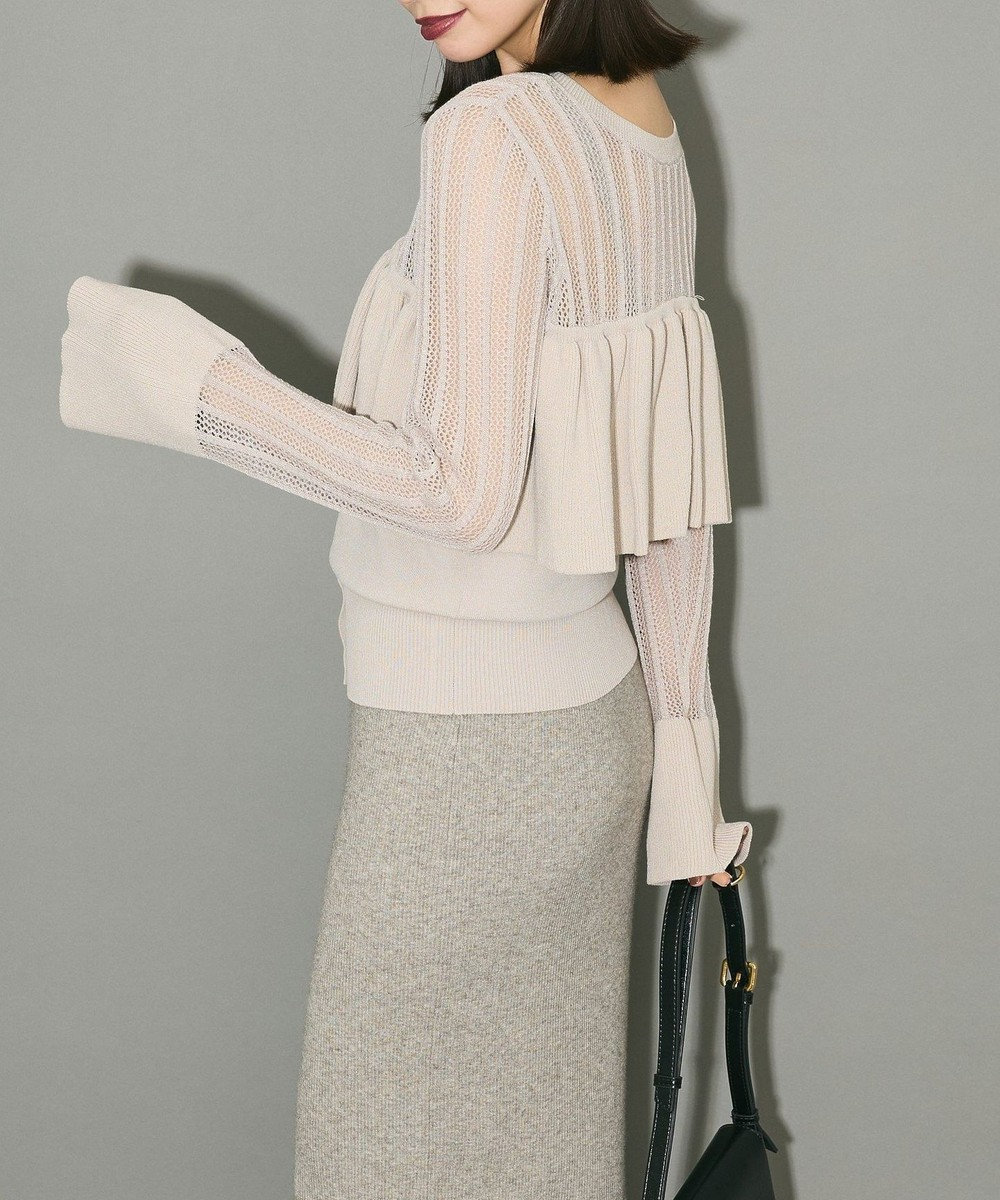 Green Parks ２ＷＡＹ　ラッフル切替ニットトップス 