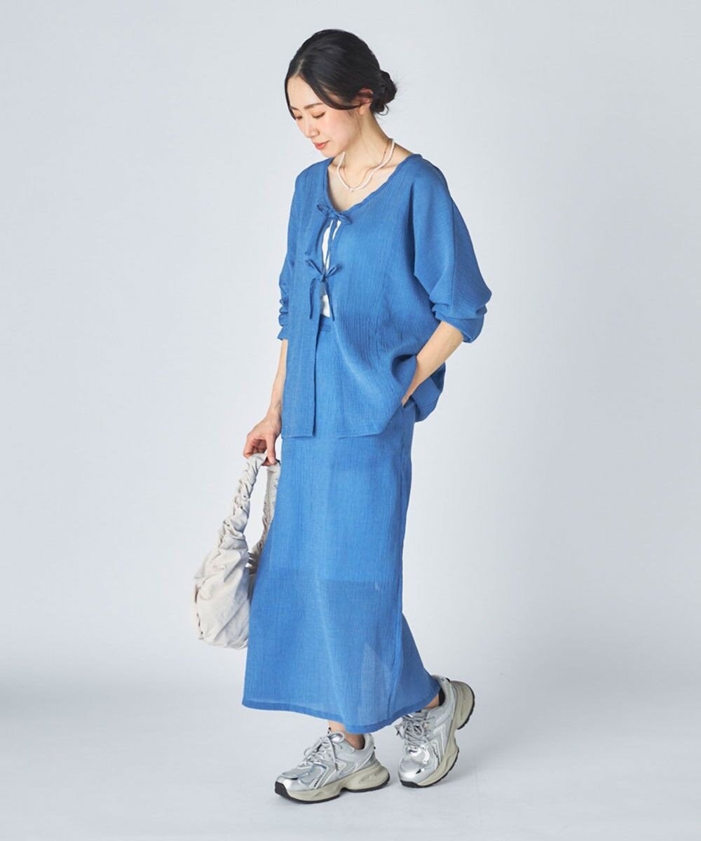 OP／FILA 【Ocean Pacific】水陸両用リボンカーディガン 