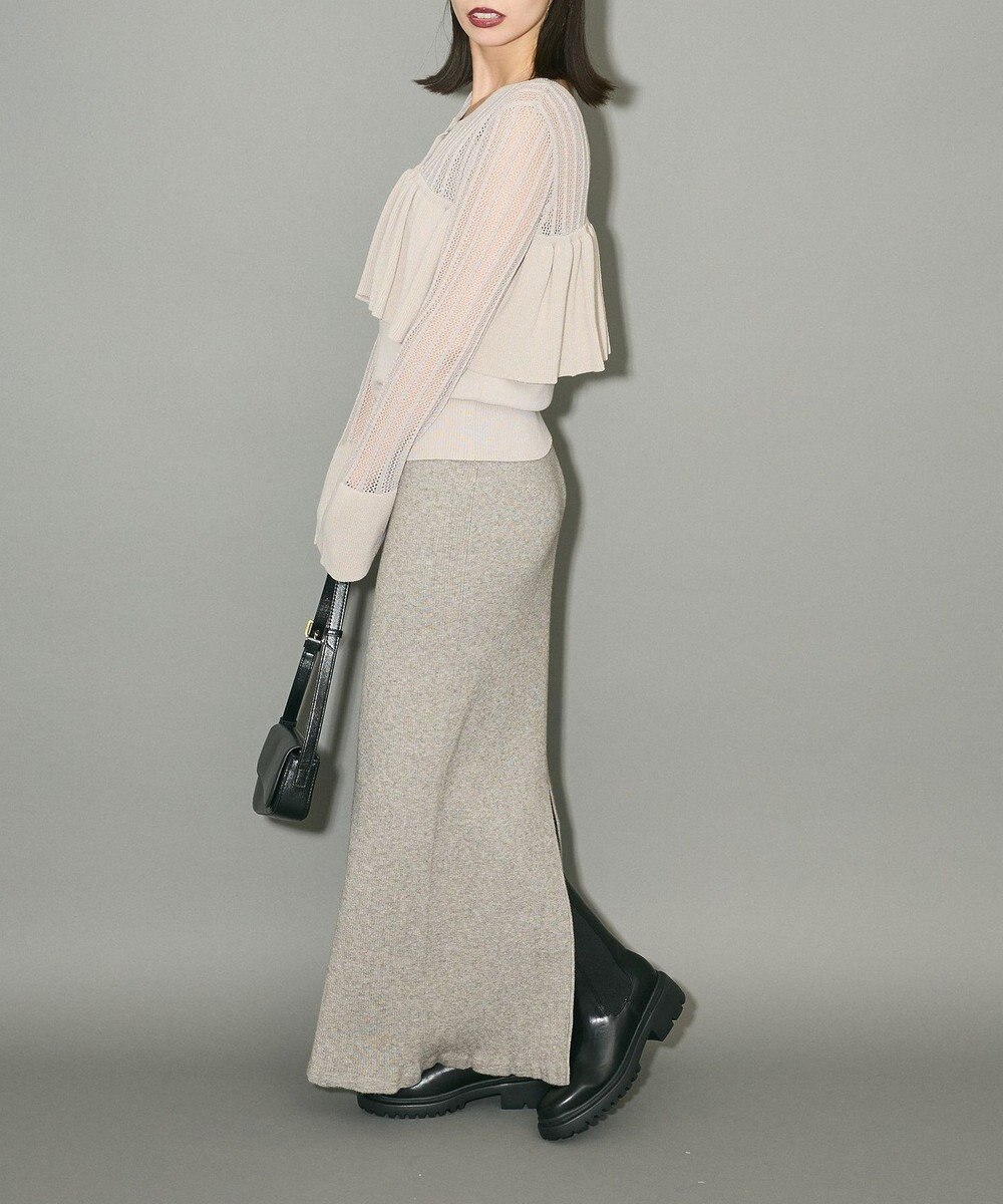 Green Parks ２ＷＡＹ　ラッフル切替ニットトップス 