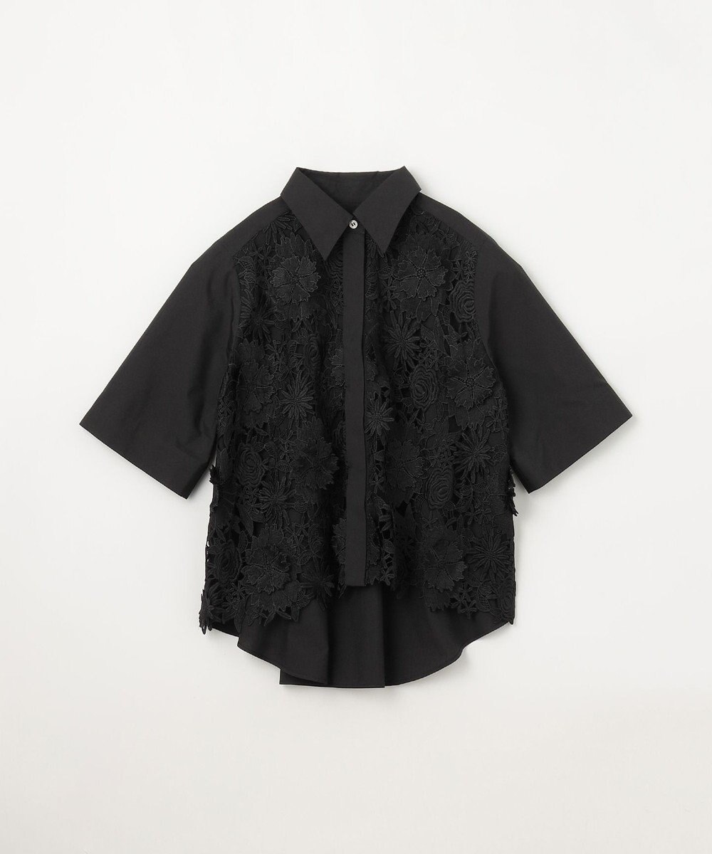 GRACE CONTINENTAL ケミカルフラワードレスシャツ 