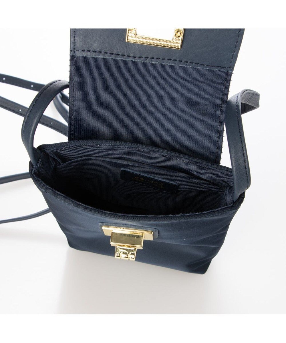 UNBILLION VERYコラボ ペルケ perche / 牛革フラップナイロンショルダーバッグ 