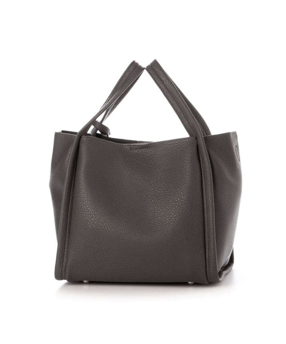 UNBILLION カシュカシュ cachecache / ミニショルダー付きソフトレザー調ミニトートバッグ 