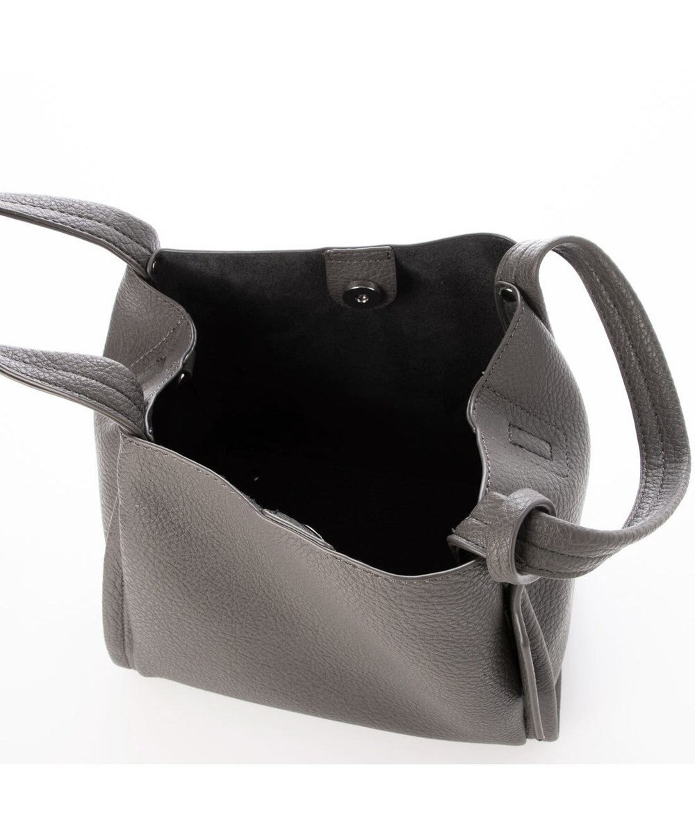 UNBILLION カシュカシュ cachecache / ミニショルダー付きソフトレザー調ミニトートバッグ 