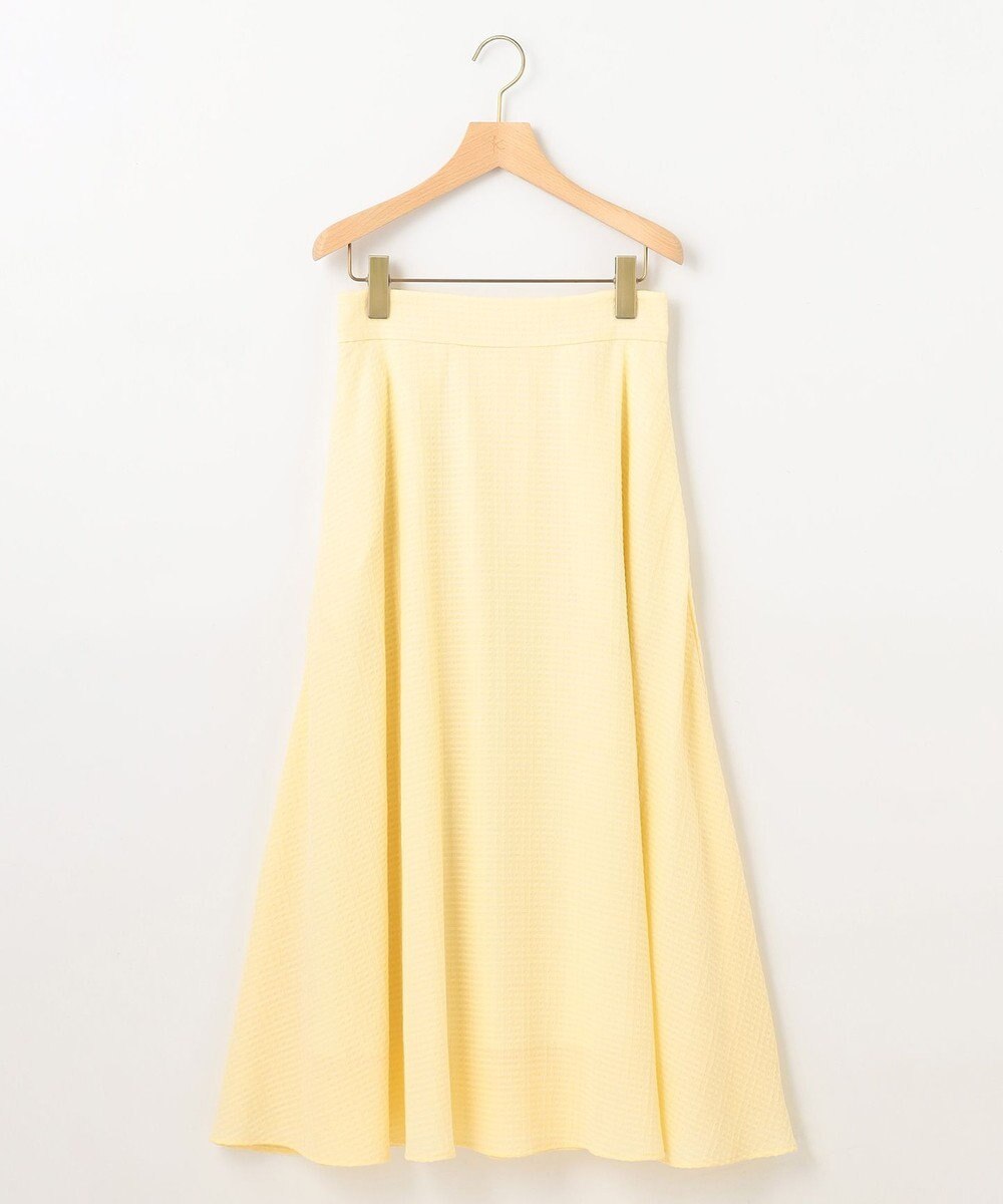 組曲 L ステッチストライプドビー フレアスカート 