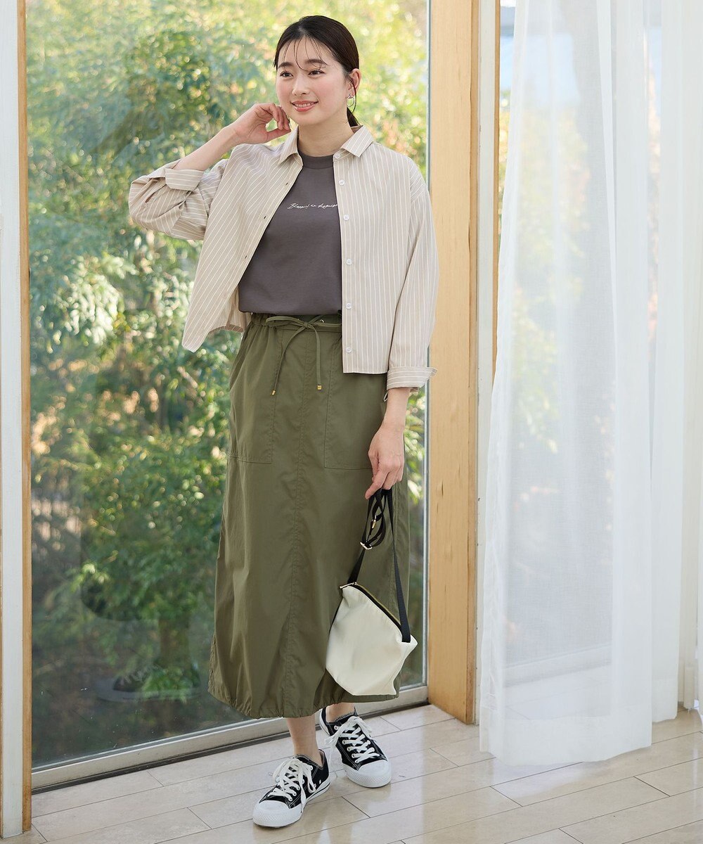 ANY 【洗濯機可】ストライプドロストシャツ 