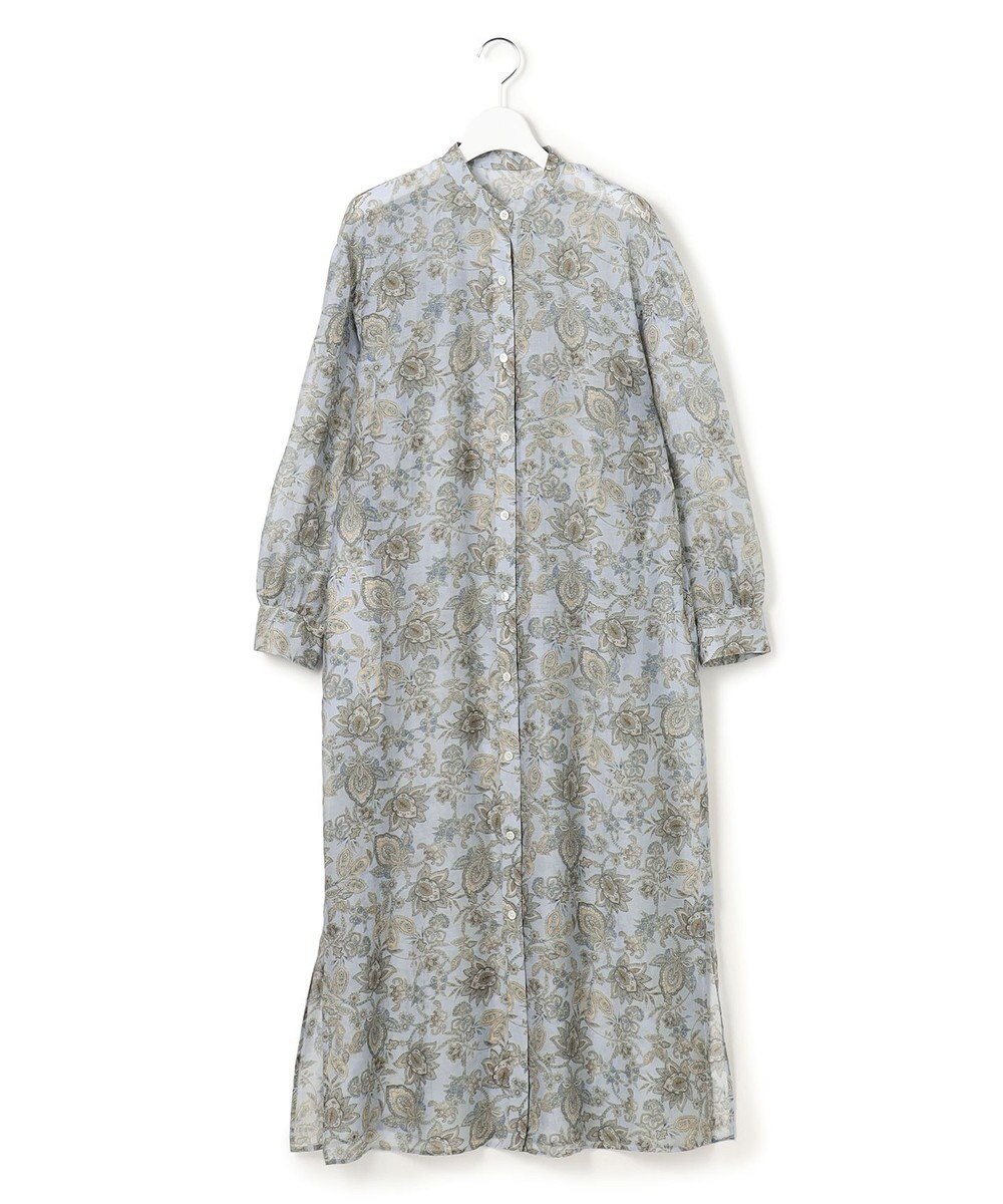 23区 【先行予約】Ericaキャラコ  ペイズリープリント シャツワンピース 