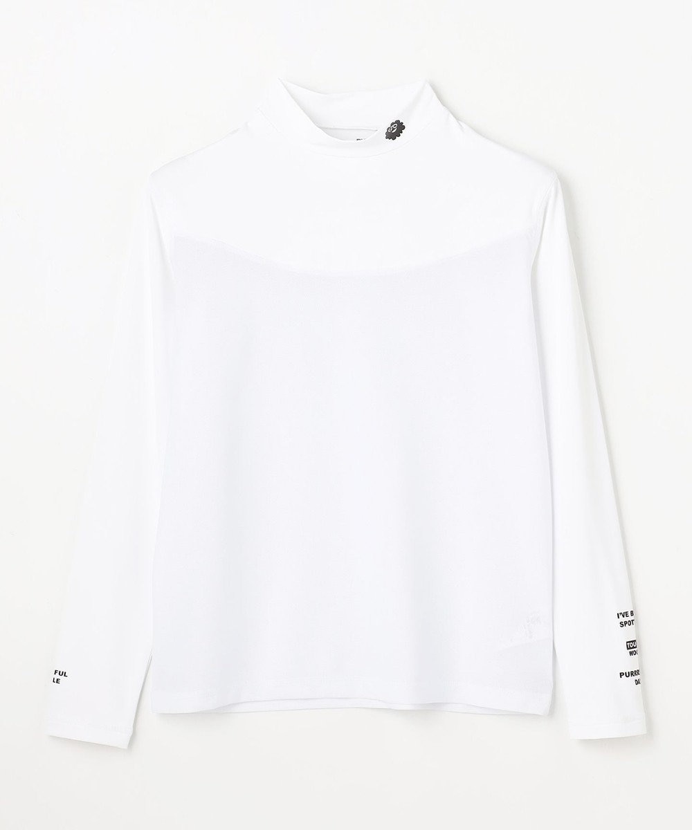 PW CIRCULUS 【WOMEN】UVメッシュコンビハイネックインナーシャツ  ゴルフウェア レディース 