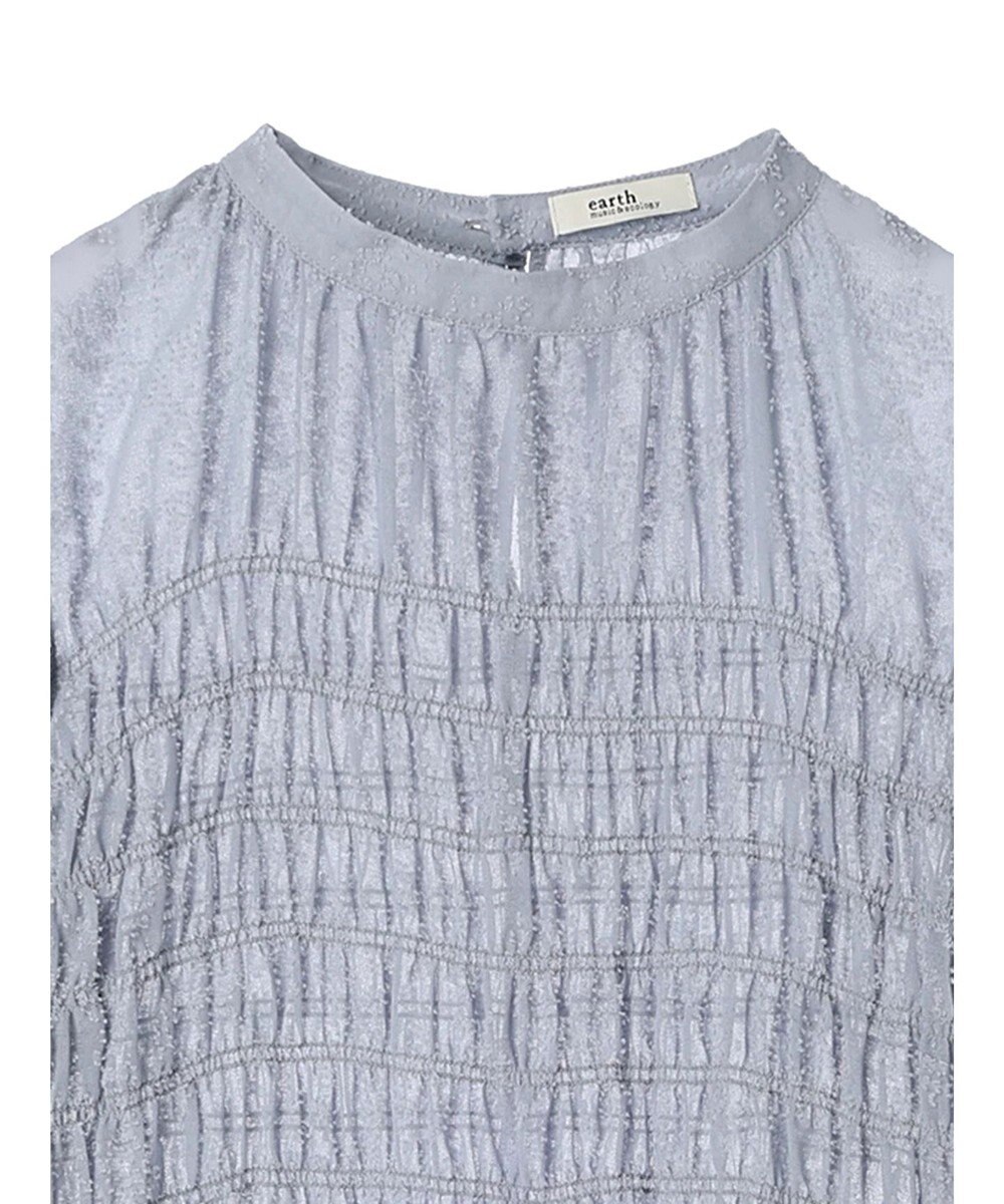 earth music&ecology ジャガードシャーリングプルオーバー 