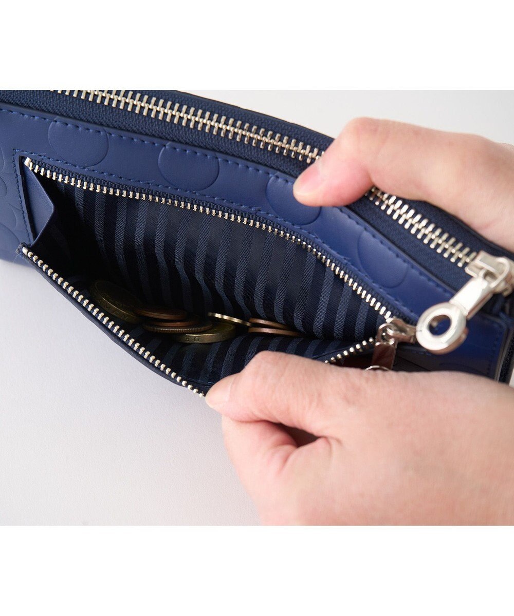 MIYABIYA La quoh with kirakaracho 南蛮七宝 エンボスレザーL字財布 