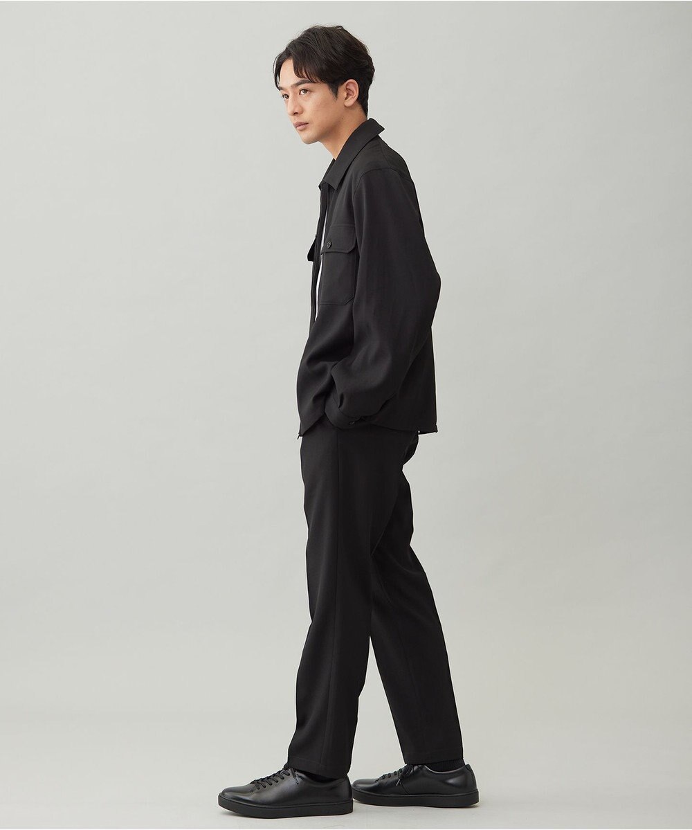 UNFILO MENS 【OCEANS 雑誌・web・YouTube 掲載】WOOL TOUCH 機能美パンツ スリム【東レ開発のウール見え高機能素材】 