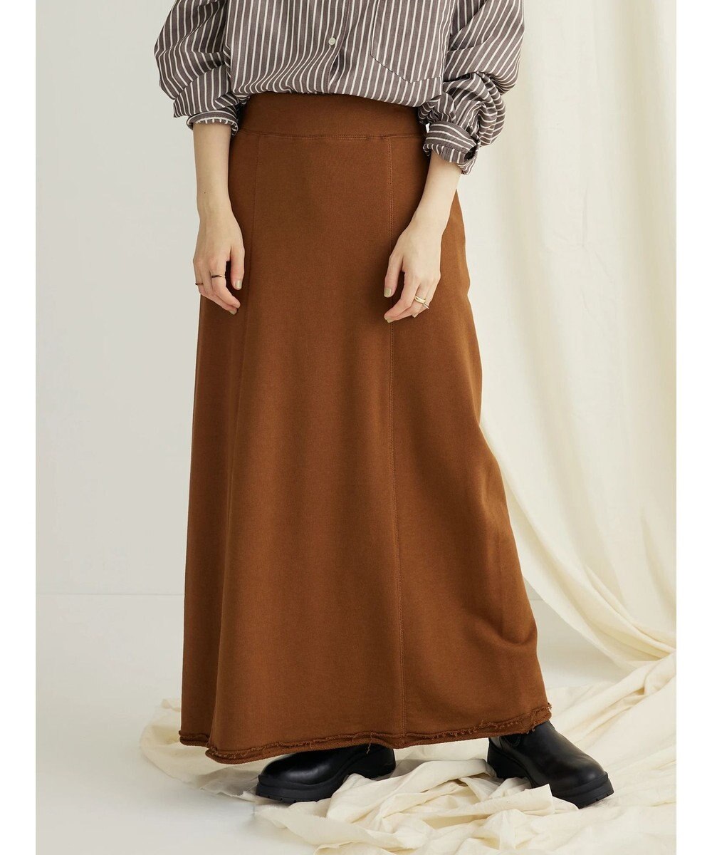 CRAFT STANDARD BOUTIQUE カットオフＡライン裏毛スカート 