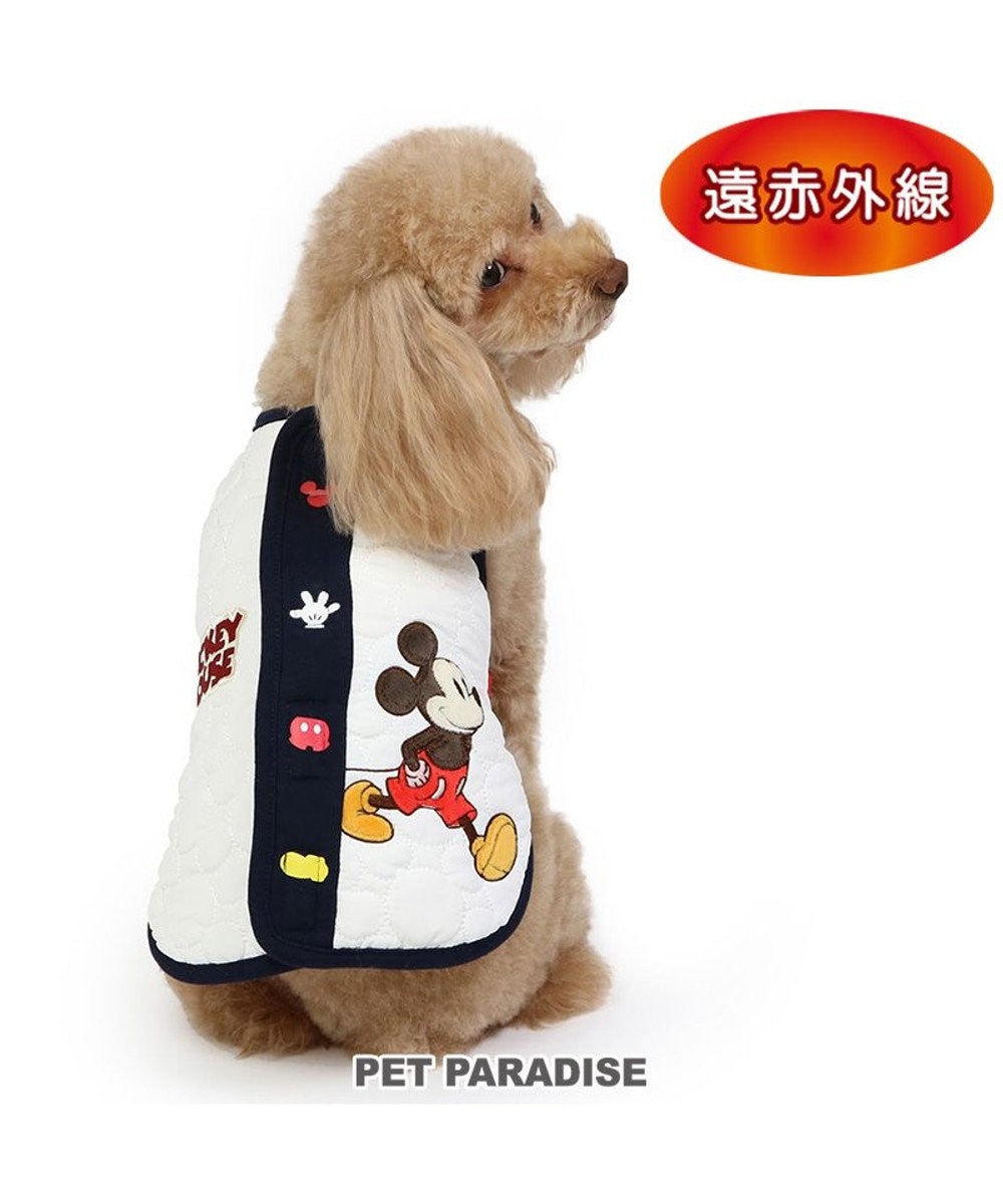 PET PARADISE ディズニー ミッキーマウス 遠赤外線 ベスト 小型犬 白~オフホワイト