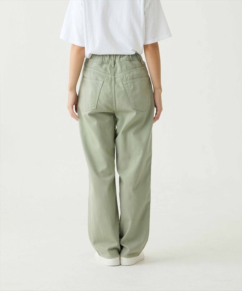 caqu color linen ankle boys アンクル丈ボーイフィットリネンデニム 