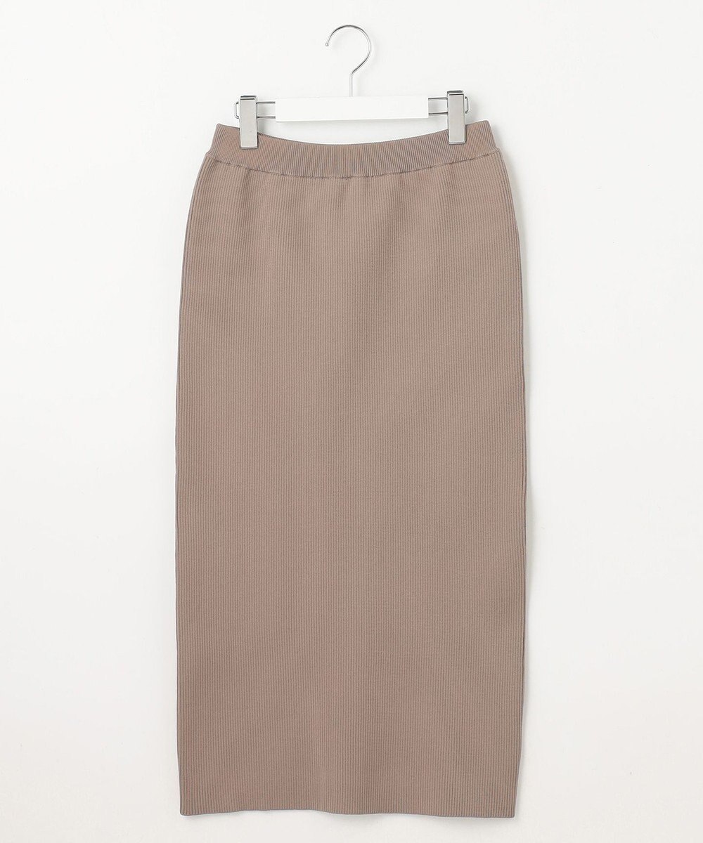 自由区 L 【洗える】リブストレッチタイト スカート 