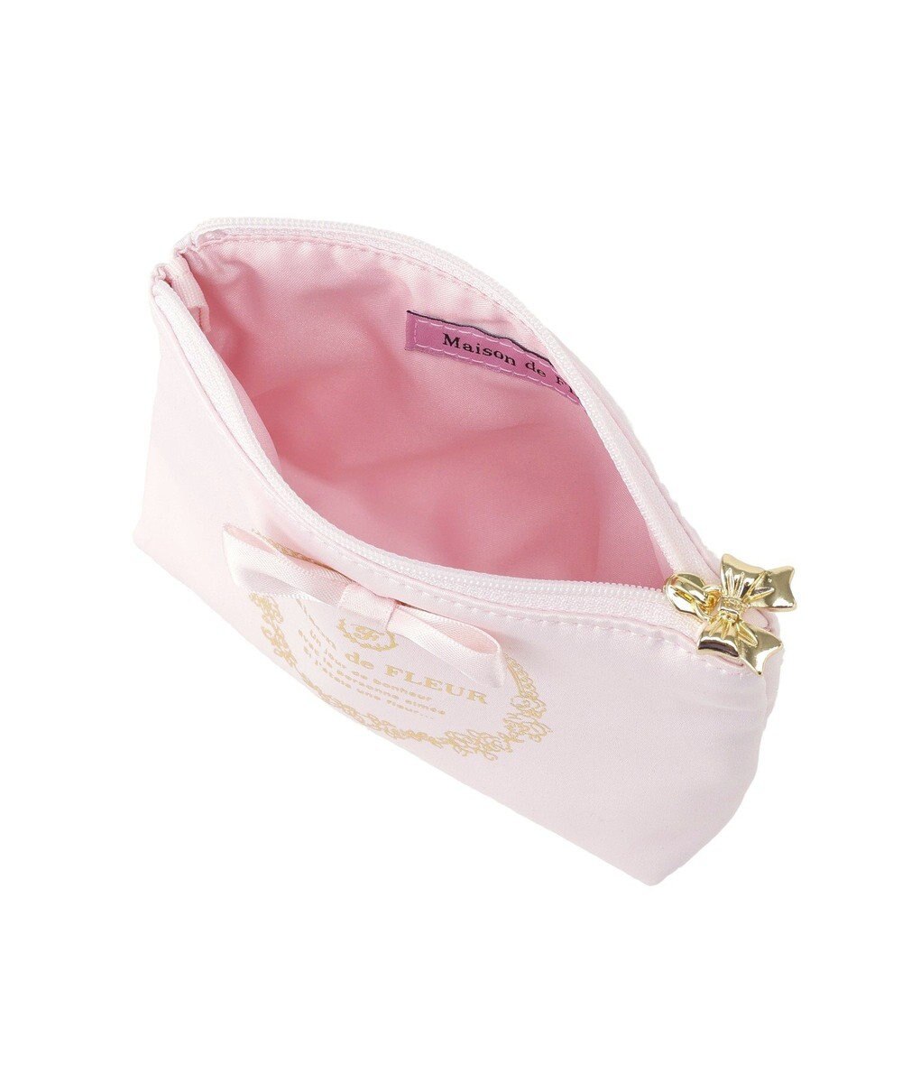 Maison de FLEUR サテンリボンティッシュケース 