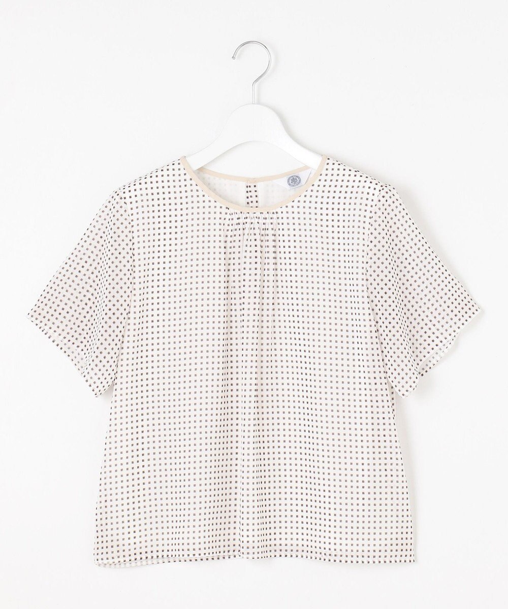 J.PRESS LADIES 【洗える】スクエアープリント カットソー 