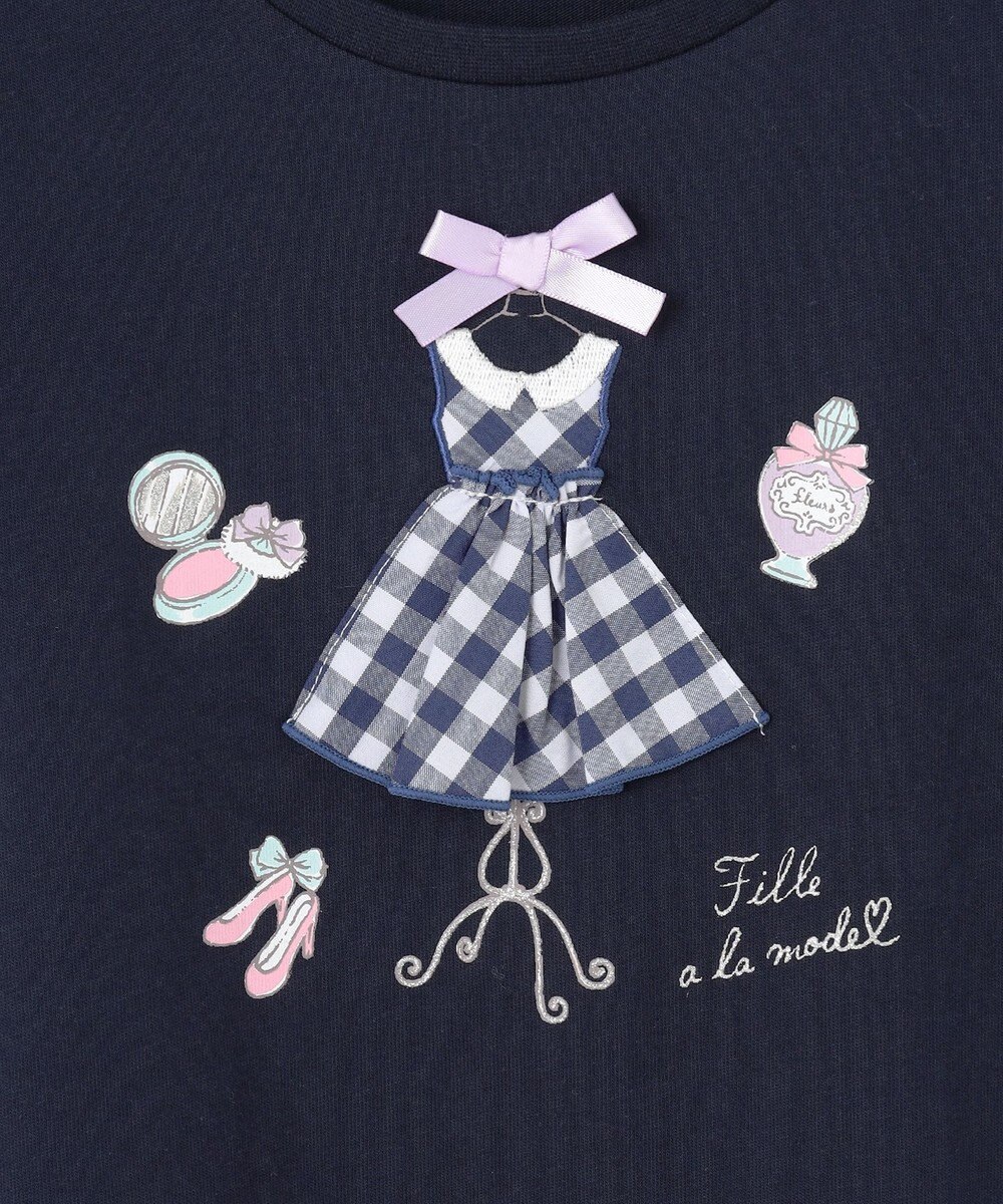 ANY KIDS ドレス アップリケ Tシャツ 