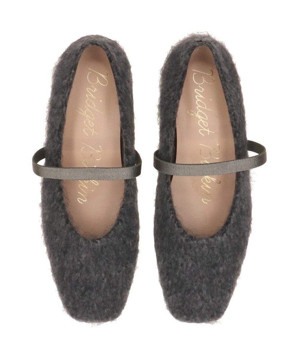 Bridget Birkin 【Bridget Birkin】エラスティックバンドもこもこスクエアバレエシューズ 