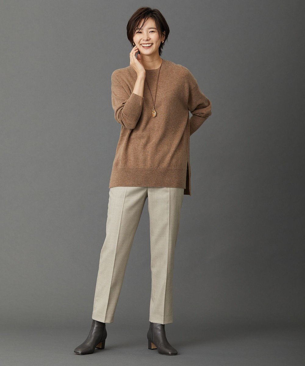 J.PRESS LADIES 【洗える】CASHMERE BLEND クルーネック ニット 