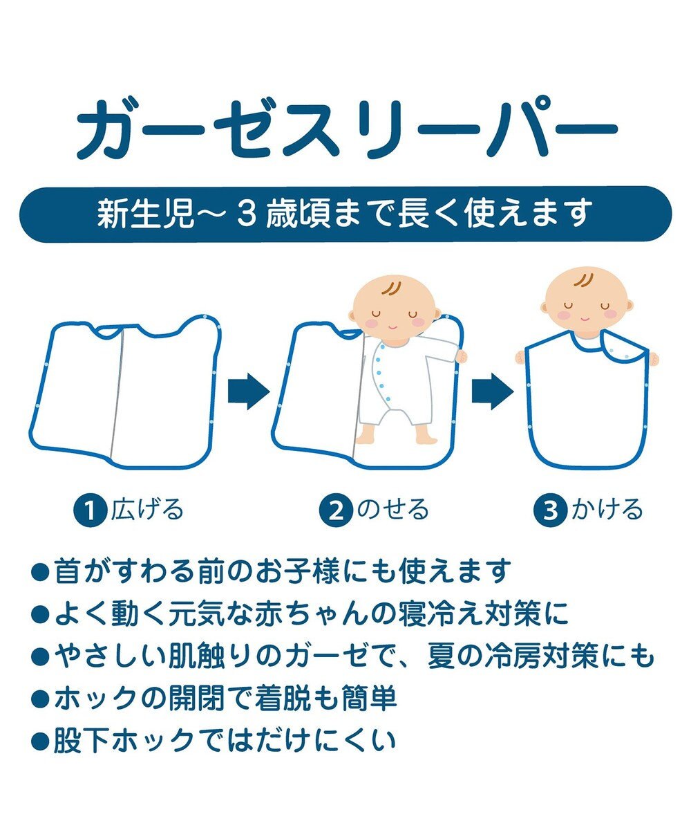 MIKI HOUSE HOT BISCUITS 顔ドン六重織ガーゼスリーパーギフトセット【BOX付き】 