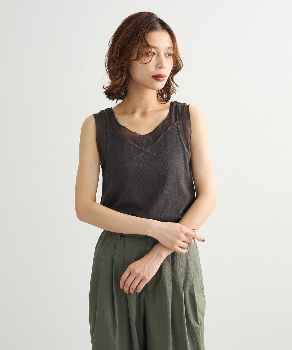 Green Parks ・ＳＵＧＡＲ　ＳＰＯＯＮ　シアー切替タンクトップⅡ 