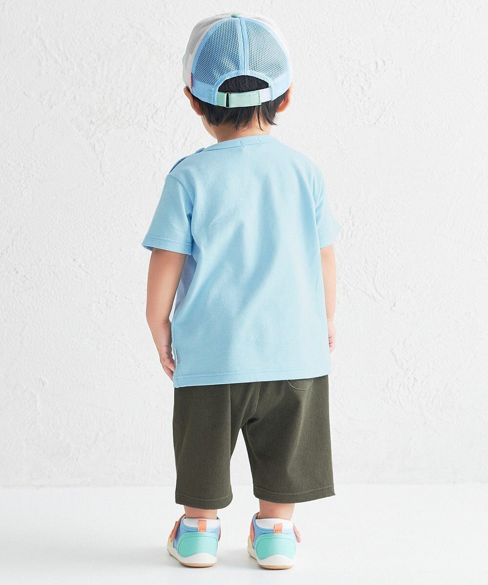 MIKI HOUSE HOT BISCUITS 【80-120cm】カラフルビーンズ フェイスプリント 半袖Tシャツ 