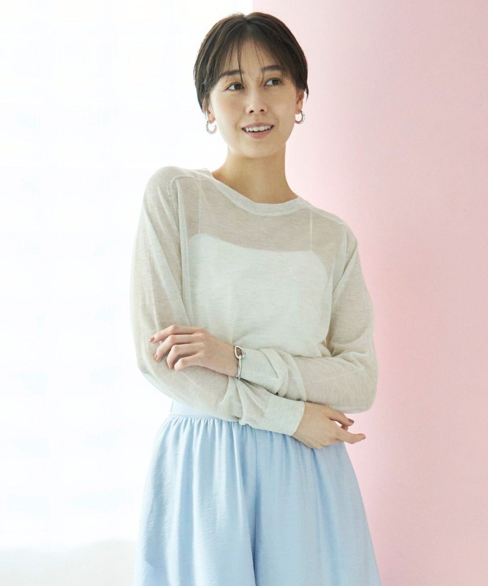 UNFILO ラメシアー ニット 