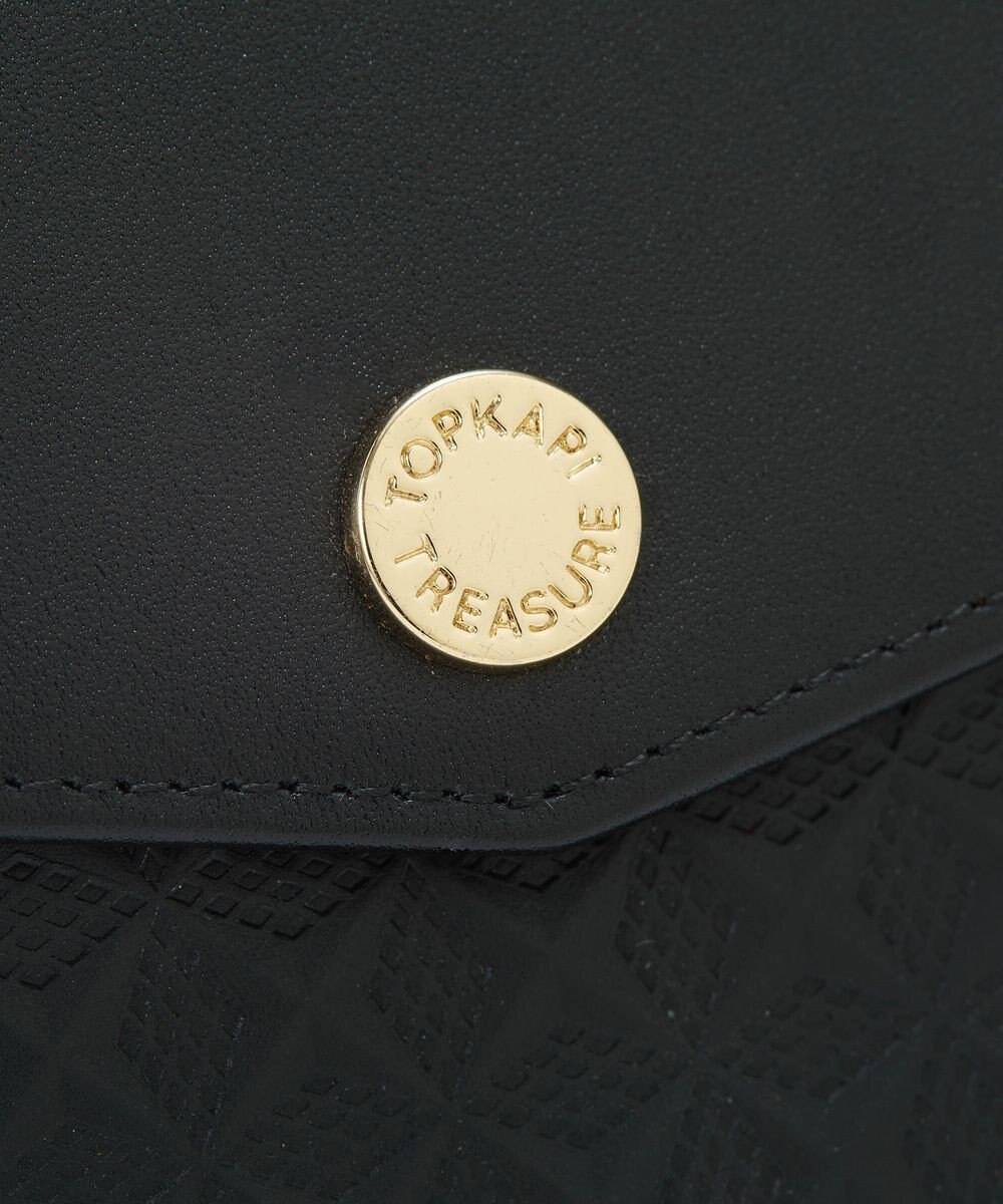 TOPKAPI 【TREASURE TOPKAPI】スムースレザー 幾何柄 二つ折り財布 