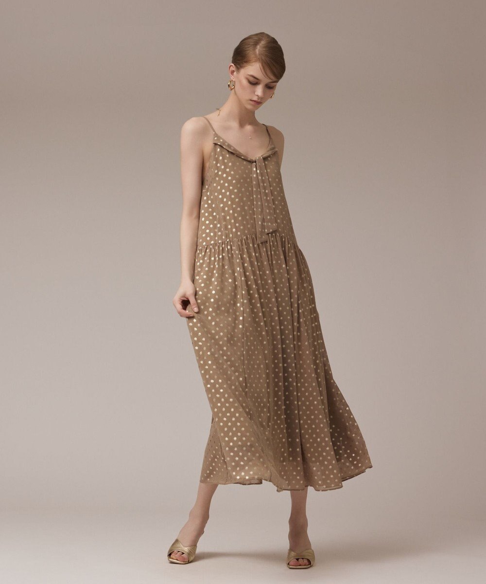 GRACE CONTINENTAL フォイルドットキャミワンピース 