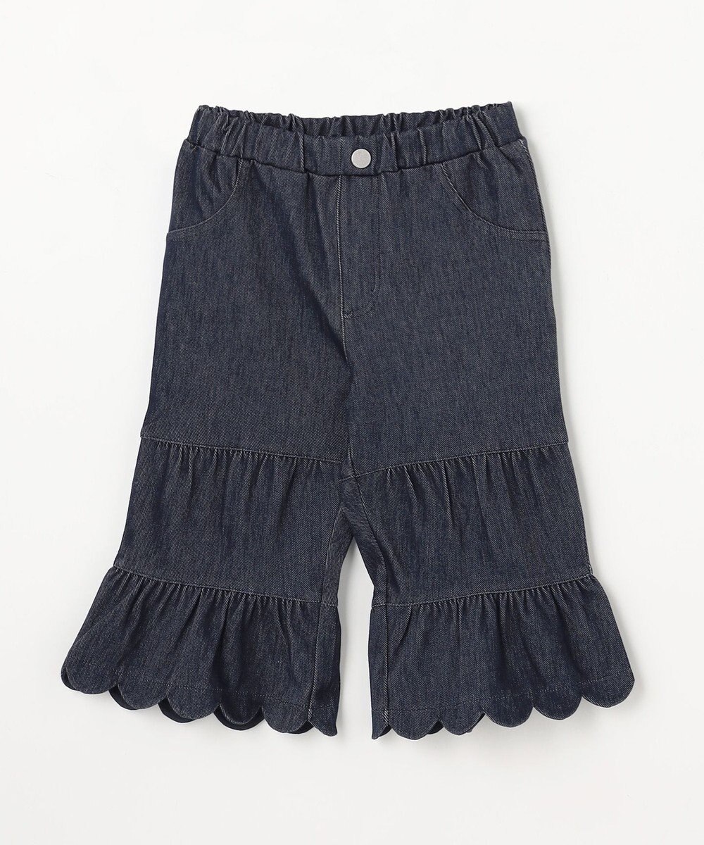 組曲 KIDS 【110-140㎝】ティアードデニムパンツ 