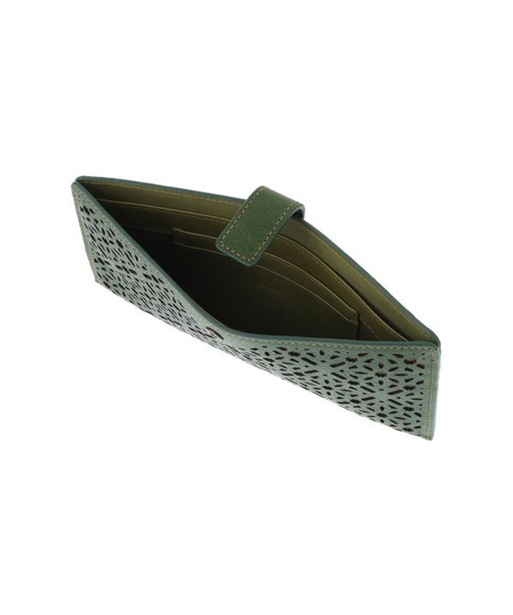 genten ダイヤカットワーク　マチなし長財布 