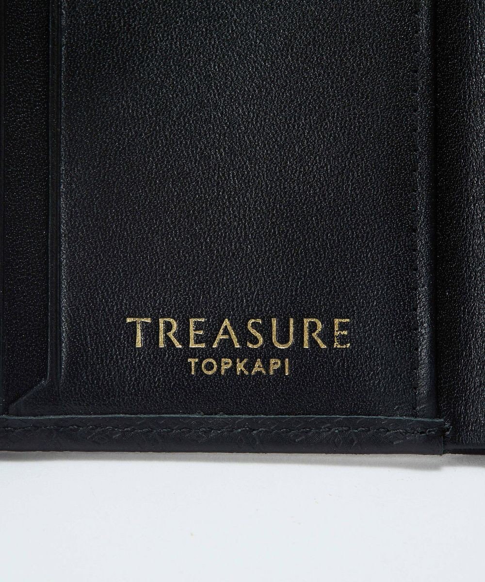 TOPKAPI 【TREASURE TOPKAPI】スムースレザー 幾何柄 二つ折り財布 