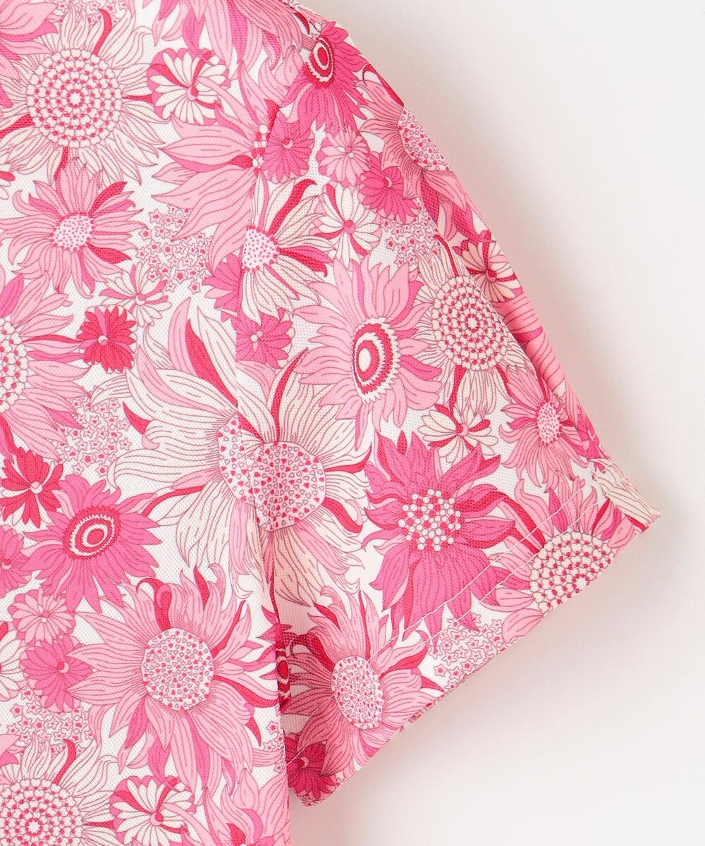 23区GOLF 【WOMEN】【UVケア/吸水速乾】スプリングフラワー柄 半袖ポロシャツ 