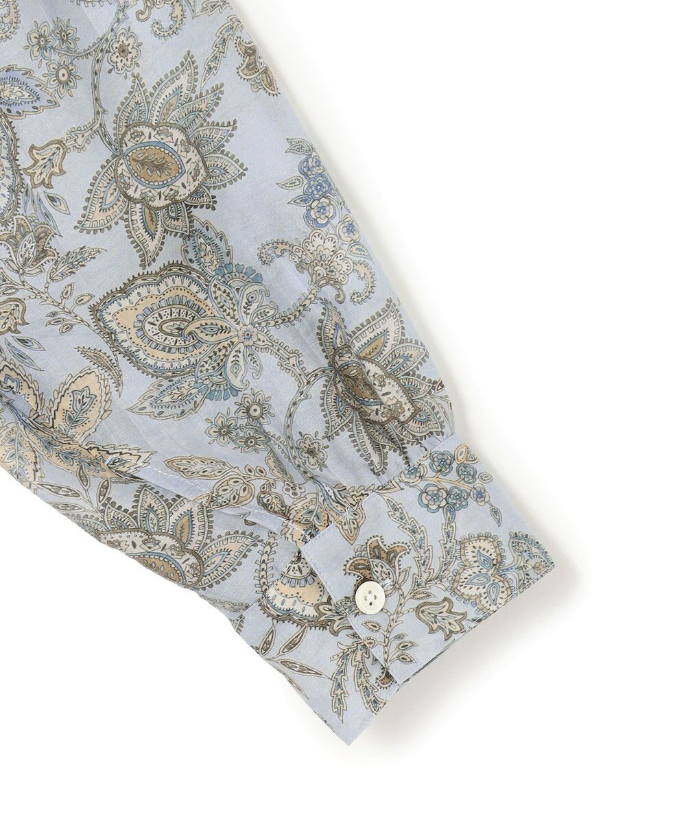 23区 【先行予約】Ericaキャラコ  ペイズリープリント シャツワンピース 