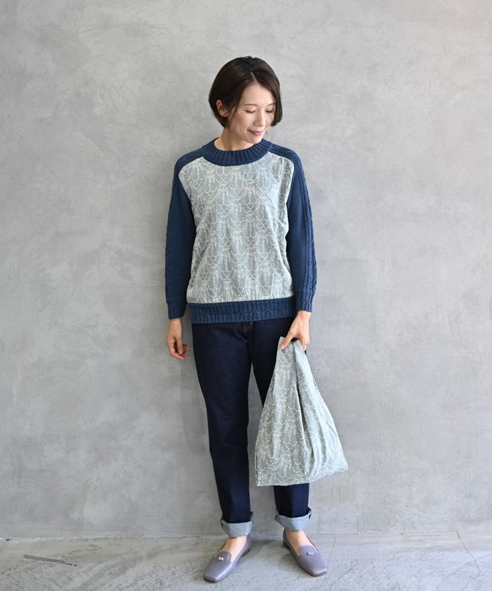 AND WOOL イラカ柄刺繍のバッグ 