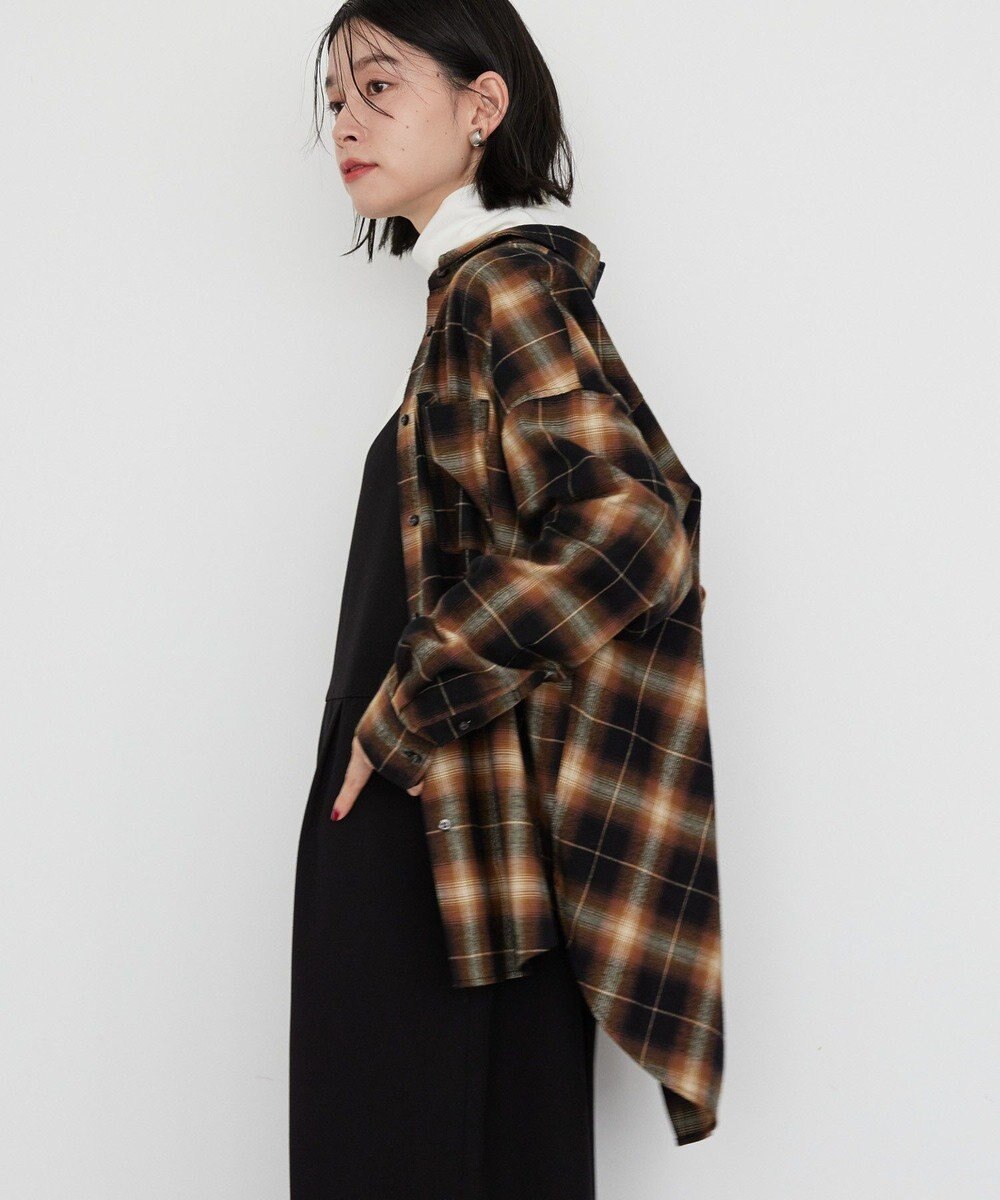 AMERICAN HOLIC バックタックチェックビエラシャツ 