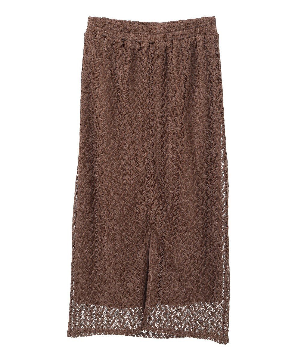 Green Parks ニットレースＩラインスカート 