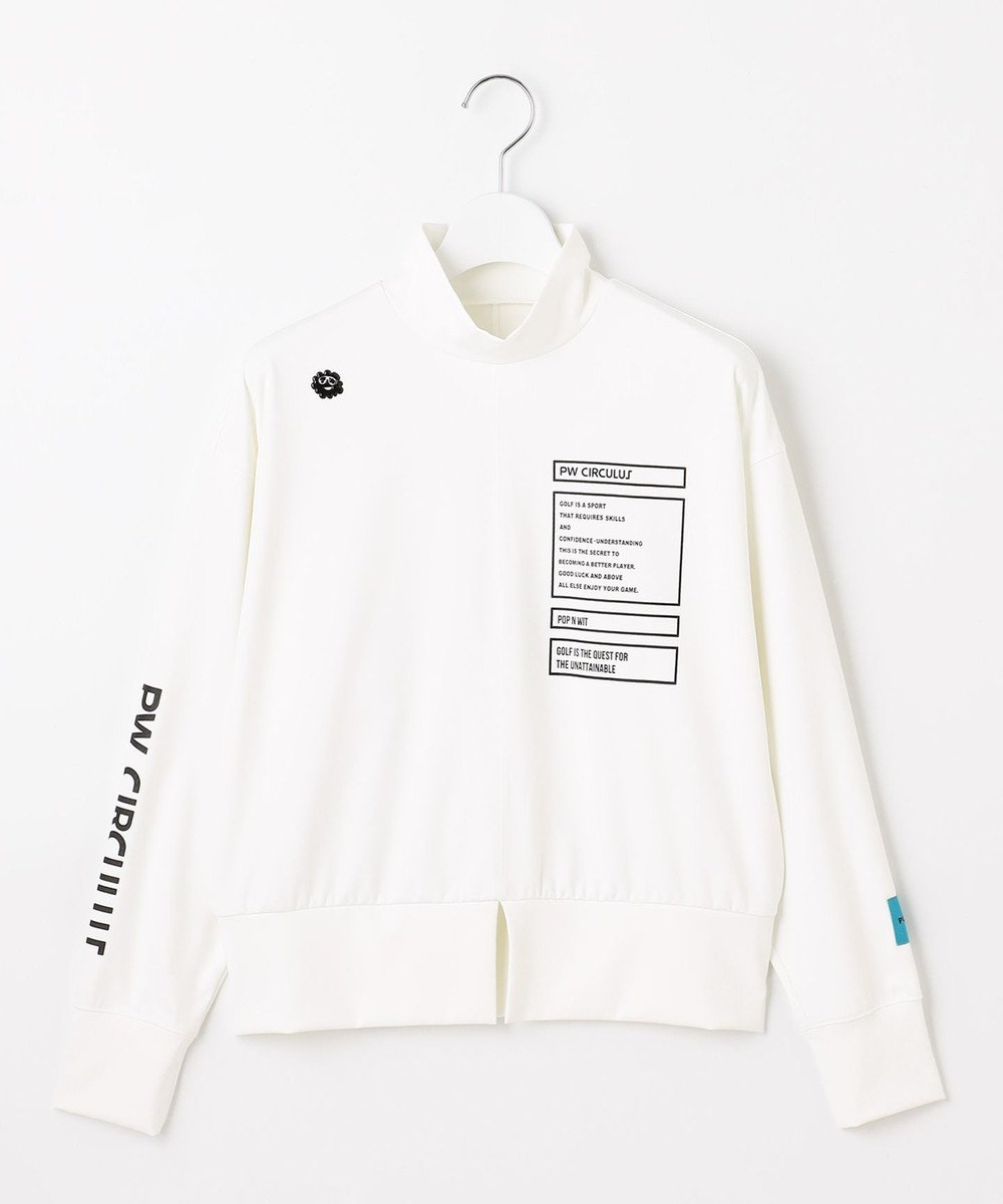 PW CIRCULUS 【吸水速乾 / UV遮蔽率99.5% UVカット / ストレッチ】【WOMEN】ドルマンスリーブモックネックT ゴルフウェア レディース 