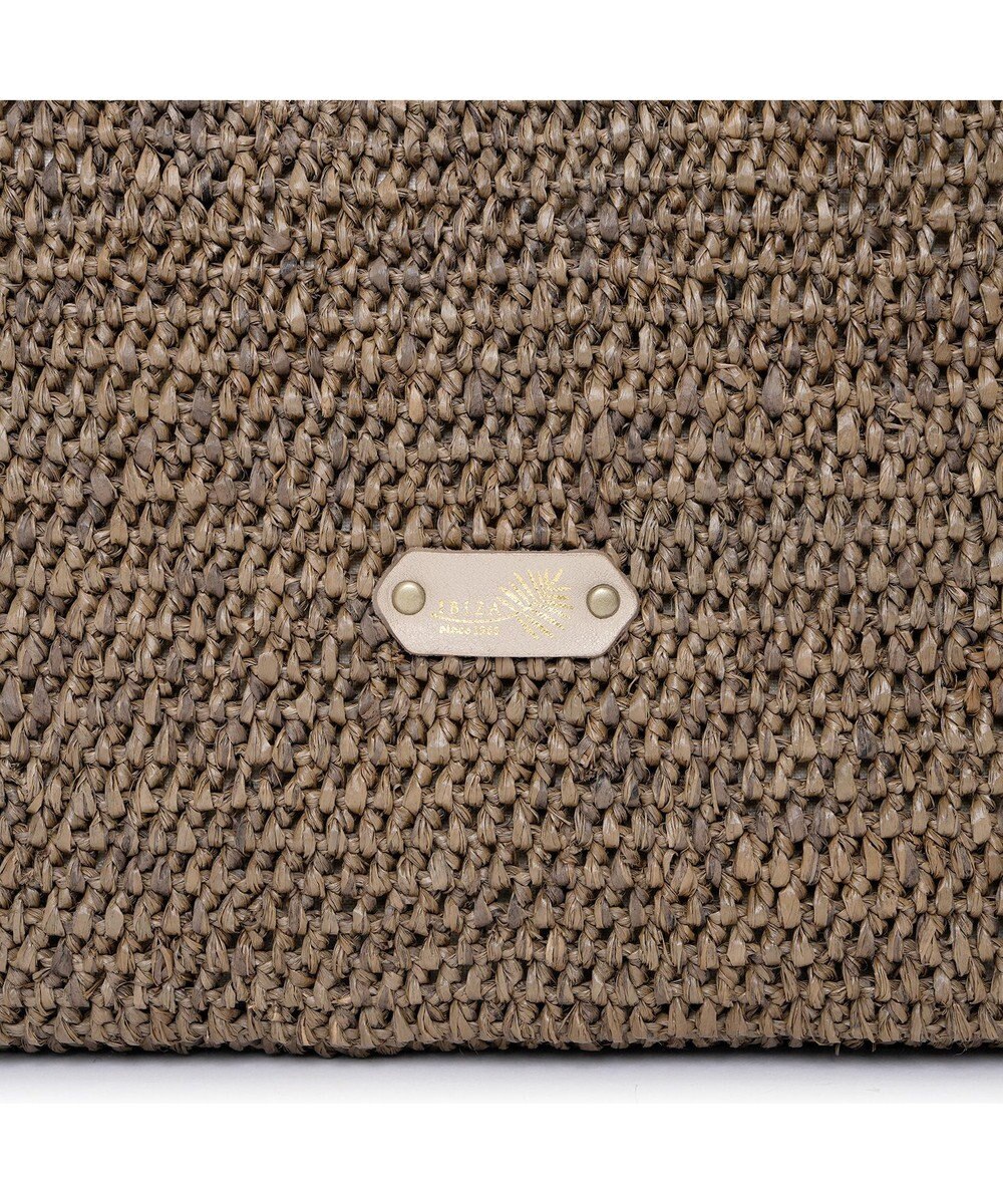 IBIZA ラフィア　セミショルダーバッグ（草木染め） 