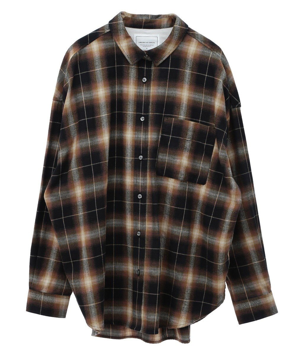 AMERICAN HOLIC バックタックチェックビエラシャツ 