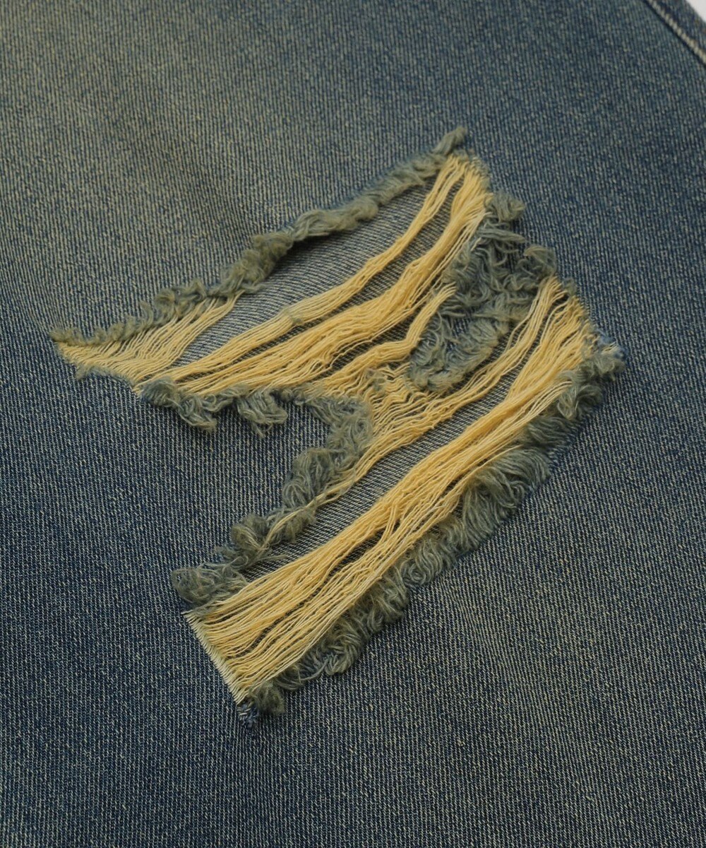 WEGO ダメージワイドデニムパンツ 