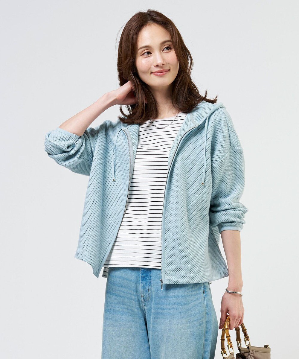 J.PRESS LADIES 【冷房対策に】ラッセルレース パーカー 
