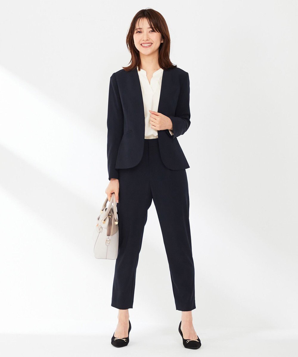 ANY SIS L 【AIコラボ】スタンドカラースキッパー ブラウス 