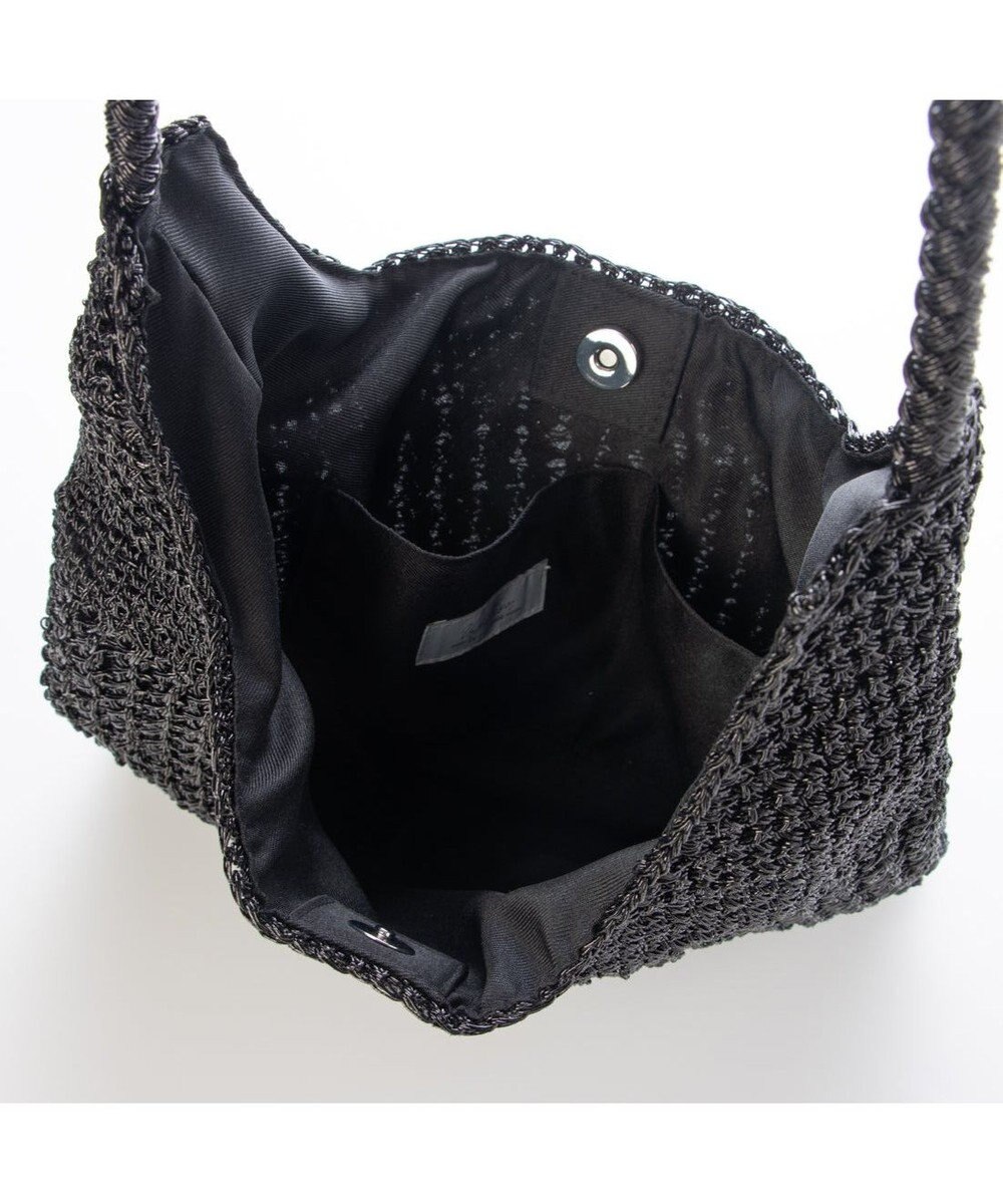 UNBILLION カシュカシュ cachecache / メタリックコード柄編みワンハンドルトート 