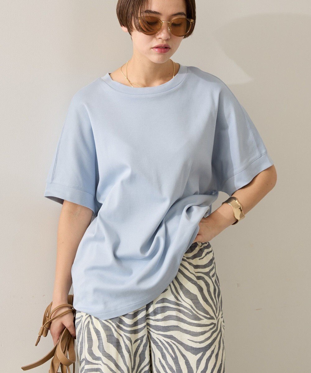 AMERICAN HOLIC 【接触冷感】スムースフレンチスリーブプルオーバー 