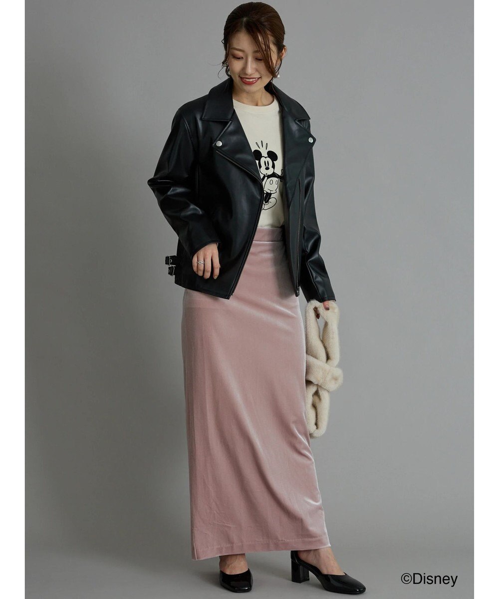 Te chichi 【Disney】ミッキー/フロッキープリントロンT 