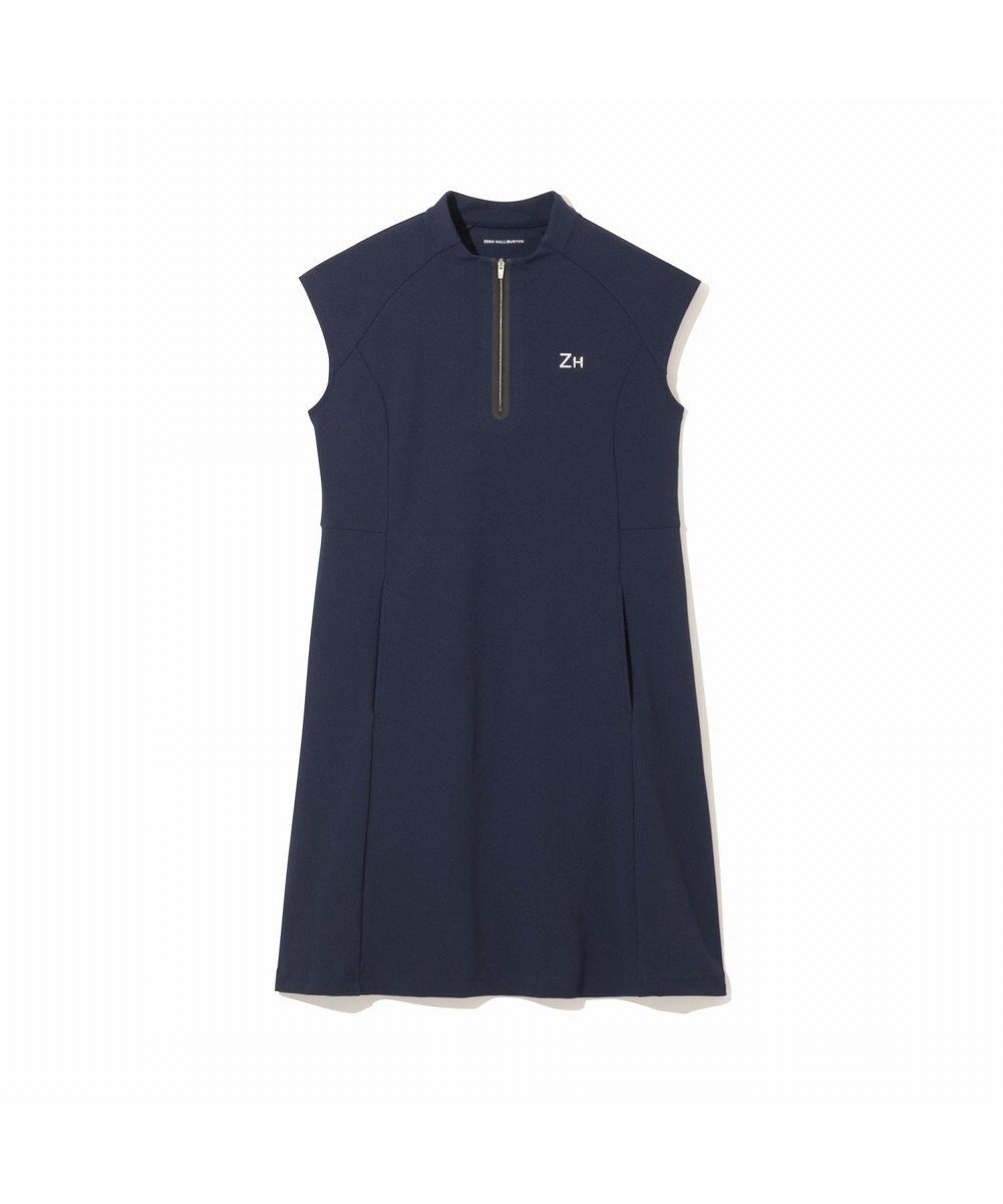 ZERO HALLIBURTON 【吸水速乾・UVケア】 フレンチスリ―ブモックネック鹿の子ワンピース ZHG-W5S4b 82978 