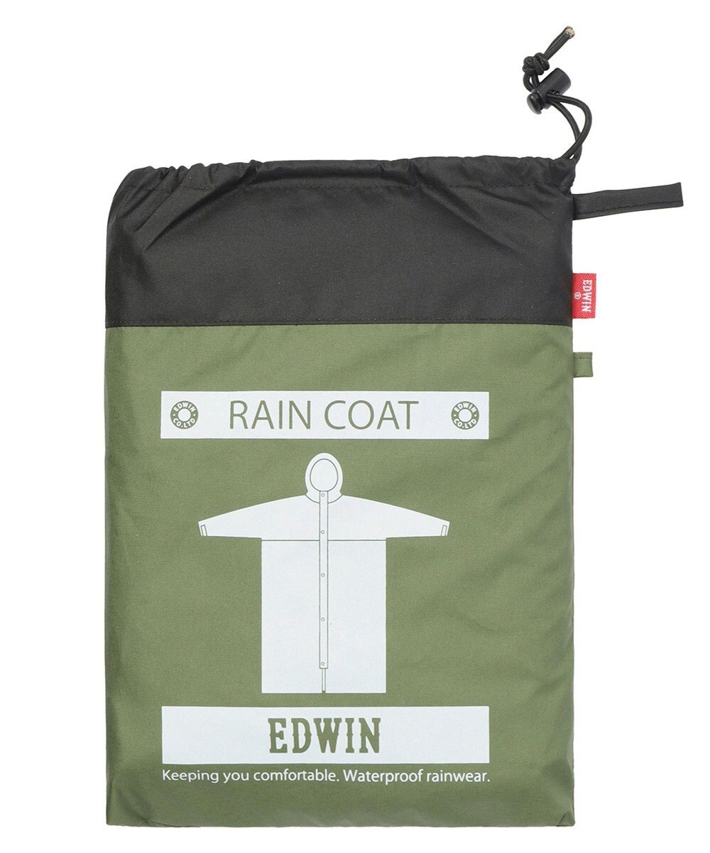 MOONBAT EDWIN(エドウィン) バイカラー  レインロングコート 