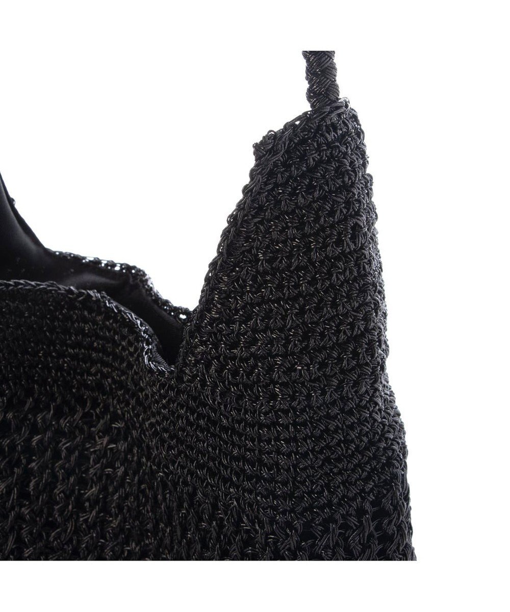 UNBILLION カシュカシュ cachecache / メタリックコード柄編みワンハンドルトート 